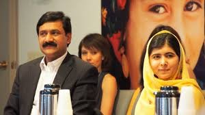 Ziauddin and Malala Yousafzai at Ministerial meeting with Afghanistan in New York. 